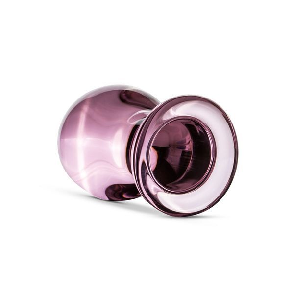 Рожева анальна пробка зі скла Gildo Pink Glass Buttplug No. 27 SO4421 фото