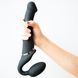 Безремінний страпон з вібрацією Strap-On-Me Vibrating Black M, діаметр 3,8см, пульт ДК, регульований SO3354 фото 7