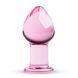 Рожева анальна пробка зі скла Gildo Pink Glass Buttplug No. 27 SO4421 фото 1
