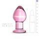 Рожева анальна пробка зі скла Gildo Pink Glass Buttplug No. 27 SO4421 фото 3