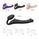 Безремінний страпон з вібрацією Strap-On-Me Vibrating Black M, діаметр 3,8см, пульт ДК, регульований SO3354 фото 3