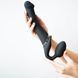 Безремінний страпон з вібрацією Strap-On-Me Vibrating Black M, діаметр 3,8см, пульт ДК, регульований SO3354 фото 6