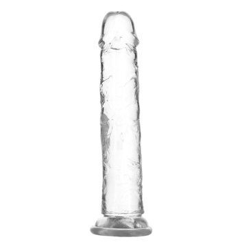 Прозрачный фаллоимитатор на присоске ADDICTION Vertical Dong 9&Prime;, вибропуля в подарок SX3152 фото