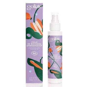 Масажна олія Goliate Huile De Massage Aphrodisiaque 100 мл, органічна, зігрівальний ефект SX3016 фото