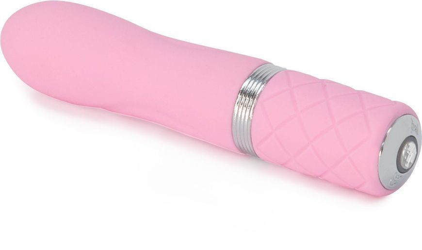 Розкішний вібратор PILLOW TALK - Flirty Pink з кристалом Swarovski, гнучка головка SO2725 фото