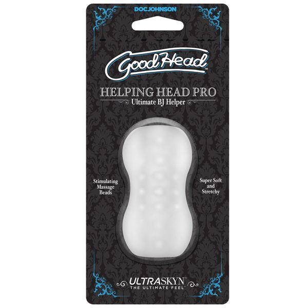Мастурбатор Doc Johnson GoodHead &ndash; Helping Head Pro &ndash; Frost SO6069 фото