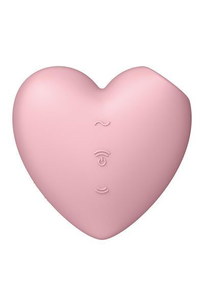Вакуумный стимулятор-сердечко с вибрацией Satisfyer Cutie Heart Light Red SO6286 фото