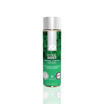 Змазка на водній основі JO H2O &mdash; Cool Mint (120 мл) без цукру, рослинний гліцерин SO1775 фото