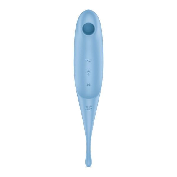 Вибратор для клитора с вакуумной стимуляцией Satisfyer Twirling Pro Blue SO7801 фото