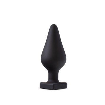 Анальна пробка Blush Temptasia &ndash; Fuck Me Anal Plug &ndash; Black, основа у вигляді сердечка SO8843 фото