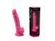 Фалоімітатор SilexD Johnny Pink Glow in the dark, двошаровий, силікон+Silexpan, діаметр 3,5см SO7026 фото 8