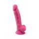 Фалоімітатор SilexD Johnny Pink Glow in the dark, двошаровий, силікон+Silexpan, діаметр 3,5см SO7026 фото 3