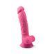 Фалоімітатор SilexD Johnny Pink Glow in the dark, двошаровий, силікон+Silexpan, діаметр 3,5см SO7026 фото 2