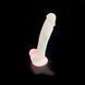Фалоімітатор SilexD Johnny Pink Glow in the dark, двошаровий, силікон+Silexpan, діаметр 3,5см SO7026 фото 10