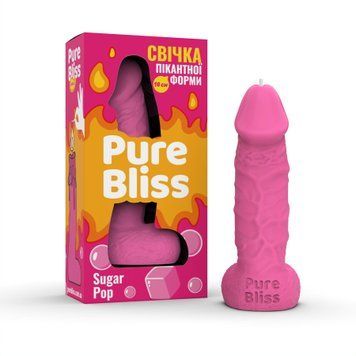 Ароматна свічка пікантної форми Pure Bliss Pink Sugar Pop (Жуйка) 18 см SX3038 фото