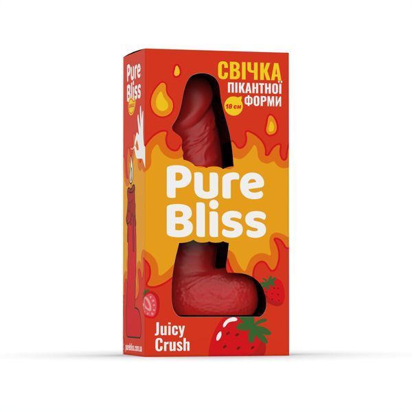 Ароматна свічка пікантної форми Pure Bliss Red Juicy Crush (Ягідний вибух) 18 см SX3039 фото