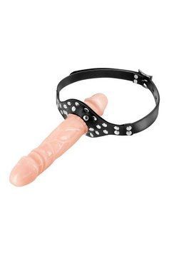 Кляп із подвійним фалоімітатором Fetish Tentation &ndash; Double Penis Gag Flesh SO5989 фото
