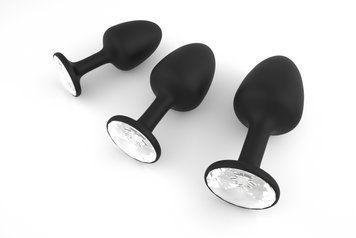 Анальна пробка Dorcel Geisha Plug Diamond L з кулькою всередині, створює вібрації, макс. діаметр 4см MD1304 фото