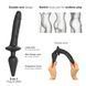 Анальна пробка з дилдо 2в1 Strap-On-Me SWITCH PLUG-IN REALISTIC DILDO Black XXL, діаметр 5,2/3,9 см SO6830 фото 2